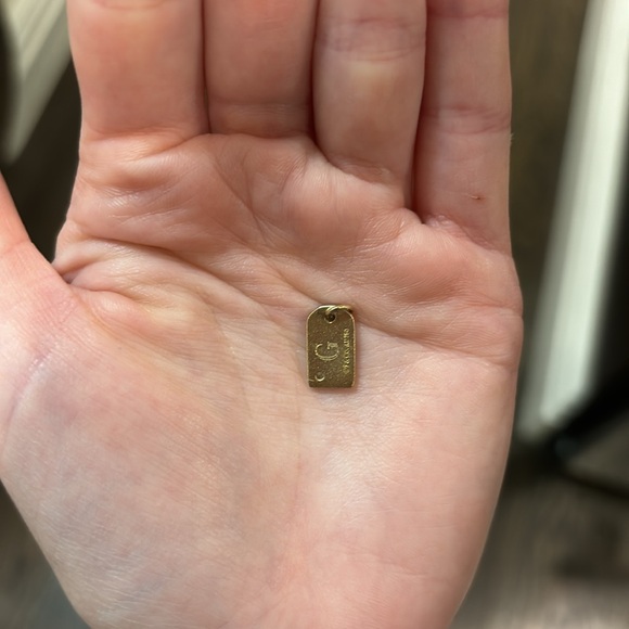 Tiffany & Co. 18k Gold Female Gender Symbol Tag Charm Pendant W/ Diamond - Picture 6 of 7